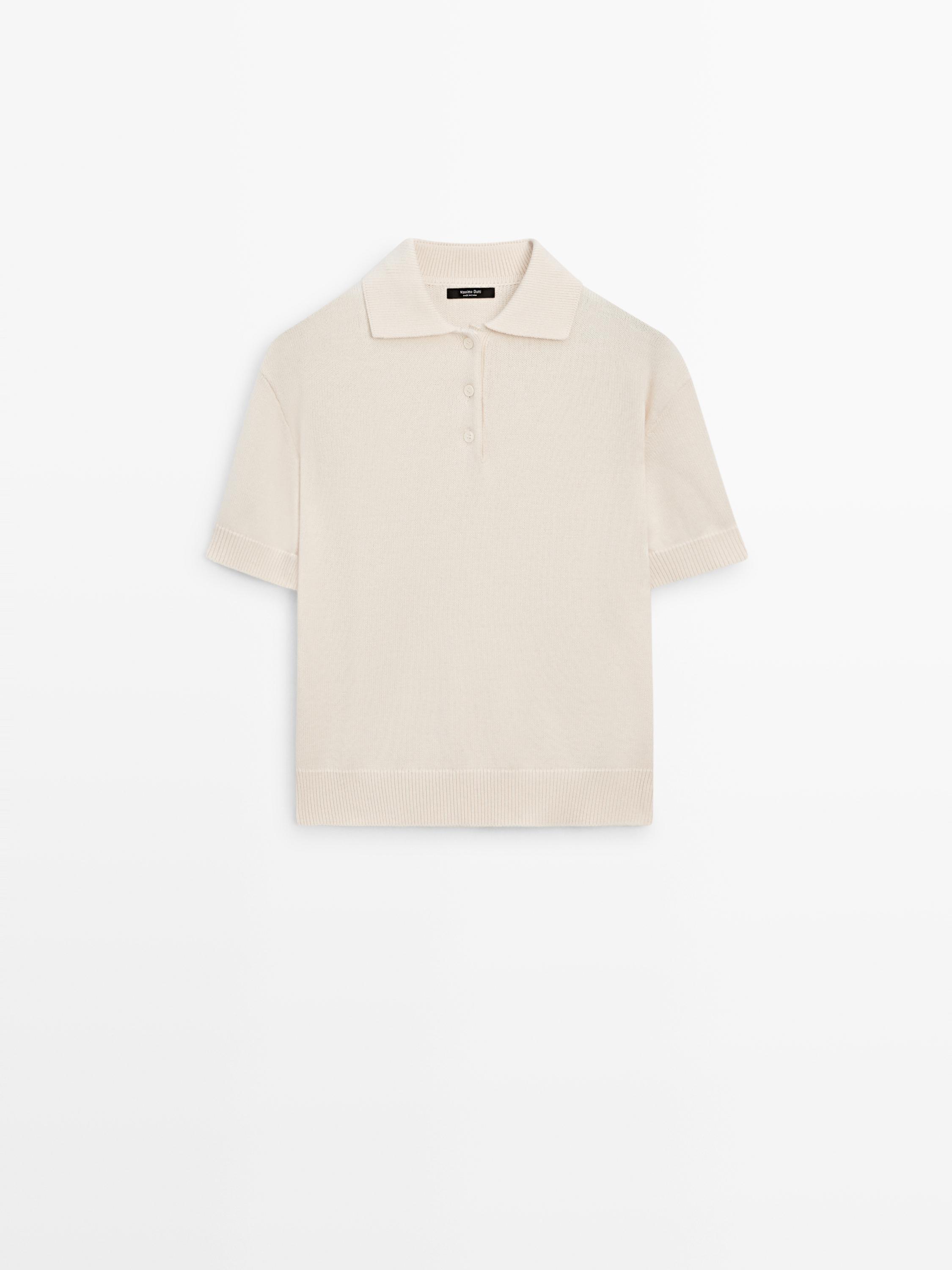 Pull polo laine en maille